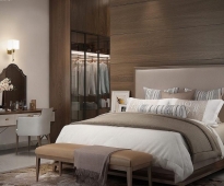 Thiết kế nội thất phòng ngủ theo phong cách đơn giảm nhưng không kém phần tinh tế 