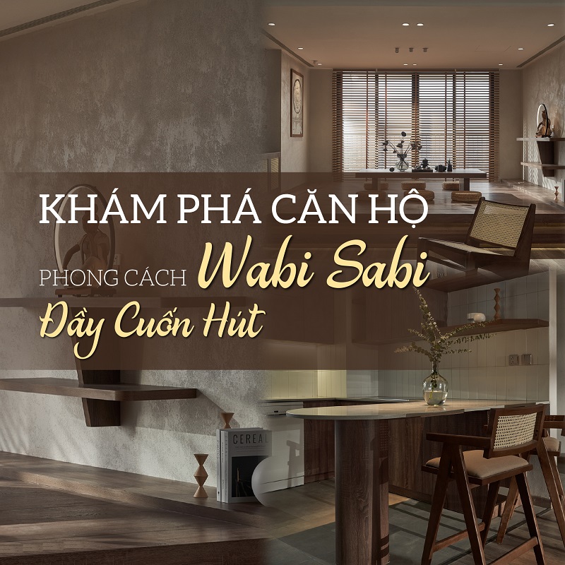 Thiết kế căn hộ nội thất mang phong cách Wabi sabi